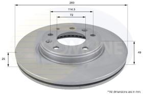 COMLINE ADC0445V - DISCO FRENO REVESTIDO COMLINE