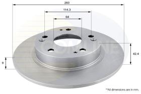 COMLINE ADC0555 - DISCO FRENO REVESTIDO COMLINE