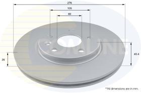 COMLINE ADC1167V - DISCO FRENO REVESTIDO COMLINE