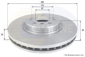 COMLINE ADC1648V - DISCO FRENO REVESTIDO COMLINE