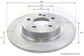 COMLINE ADC1677 - DISCO FRENO REVESTIDO COMLINE- SUST.  ADC4036