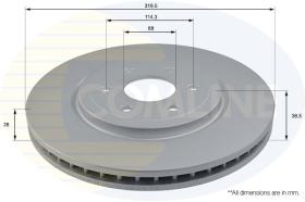 COMLINE ADC0269V - DISCO FRENO REVESTIDO COMLINE