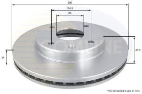 COMLINE ADC1054V - DISCO FRENO COMLINE - SUST.  ADC1033V