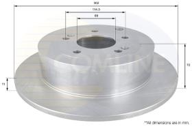 COMLINE ADC1094 - DISCO FRENO REVESTIDO COMLINE- SUST.  ADC1094V