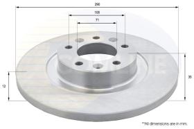 COMLINE ADC2724 - DISCO FRENO REVESTIDO COMLINE- SUST.  ADC2987