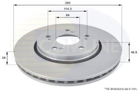 COMLINE ADC0560V - DISCO FRENO REVESTIDO COMLINE