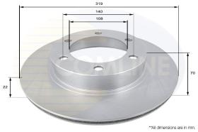 COMLINE ADC0184V - DISCO FRENO COMLINE