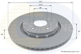 COMLINE ADC0577V - DISCO FRENO REVESTIDO COMLINE