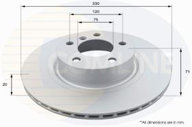 COMLINE ADC1780V - DISCO FRENO REVESTIDO COMLINE