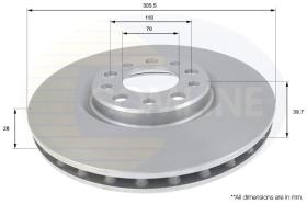 COMLINE ADC1828V - DISCO FRENO REVESTIDO COMLINE