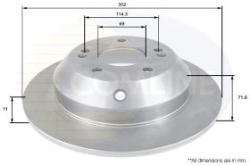 COMLINE ADC2409 - DISCO FRENO REVESTIDO COMLINE