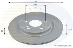 COMLINE ADC2843V - DISCO FRENO REVESTIDO COMLINE