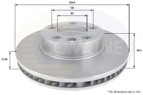 COMLINE ADC1458V - DISCO FRENO REVESTIDO COMLINE