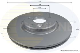 COMLINE ADC2844V - DISCO FRENO REVESTIDO COMLINE- SUST.  ADC1258V