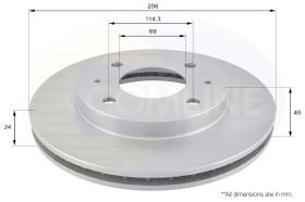 COMLINE ADC0333V - DISCO FRENO COMLINE - SUST.  ADC0334V