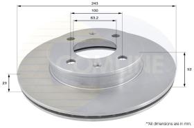 COMLINE ADC1032V - DISCO FRENO REVESTIDO COMLINE- SUST.  ADC1060V