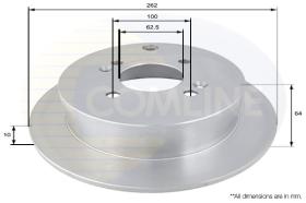 COMLINE ADC1078 - DISCO FRENO REVESTIDO COMLINE