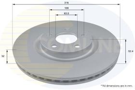 COMLINE ADC1289V - DISCO FRENO REVESTIDO COMLINE- SUST.  ADC2860V