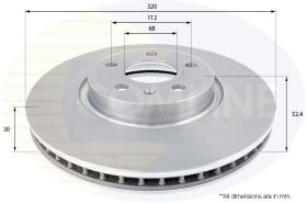 COMLINE ADC2614V - DISCO FRENO REVESTIDO COMLINE