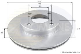 COMLINE ADC0276V - DISCO FRENO REVESTIDO COMLINE