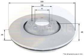 COMLINE ADC1552V - DISCO FRENO REVESTIDO COMLINE