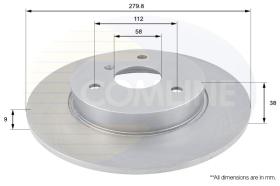 COMLINE ADC1607 - DISCO FRENO REVESTIDO COMLINE