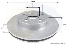 COMLINE ADC2301V - DISCO FRENO COMLINE