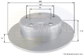 COMLINE ADC2707 - DISCO FRENO REVESTIDO COMLINE