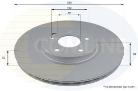 COMLINE ADC2817V - DISCO FRENO REVESTIDO COMLINE