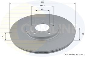 COMLINE ADC2845V - DISCO FRENO REVESTIDO COMLINE