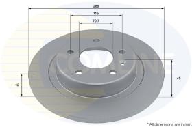 COMLINE ADC2971 - DISCO FRENO REVESTIDO COMLINE