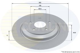 COMLINE ADC4054 - DISCO FRENO REVESTIDO COMLINE- SUST.  ADC4076