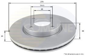 COMLINE ADC0284V - DISCO FRENO COMLINE