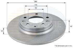 COMLINE ADC0450 - DISCO FRENO REVESTIDO COMLINE