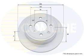 COMLINE ADC0510 - DISCO FRENO REVESTIDO COMLINE