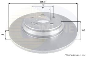 COMLINE ADC1634 - DISCO FRENO REVESTIDO COMLINE