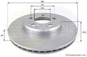 COMLINE ADC2322V - DISCO FRENO REVESTIDO COMLINE