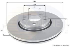 COMLINE ADC2702V - DISCO FRENO REVESTIDO COMLINE