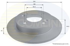 COMLINE ADC2840 - DISCO FRENO REVESTIDO COMLINE