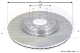 COMLINE ADC0460V - DISCO FRENO COMLINE