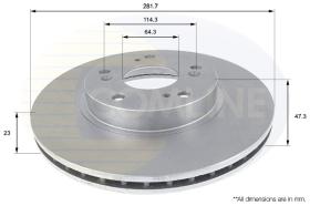 COMLINE ADC0544V - DISCO FRENO REVESTIDO COMLINE