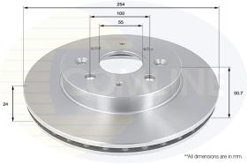 COMLINE ADC1058V - DISCO FRENO COMLINE - SUST.  ADC1072V