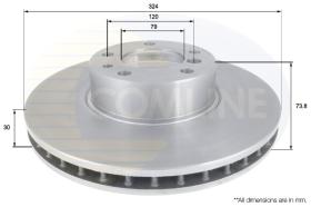 COMLINE ADC1735V - DISCO FRENO REVESTIDO COMLINE