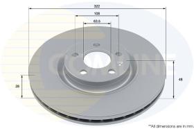 COMLINE ADC2915V - DISCO FRENO REVESTIDO COMLINE- SUST.  ADC2988V, ADC4000V