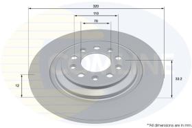 COMLINE ADC2950 - DISCO FRENO REVESTIDO COMLINE