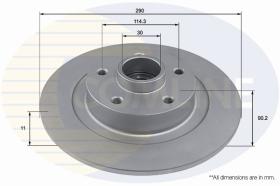 COMLINE ADC3033 - DISCO FRENO REVESTIDO COMLINE