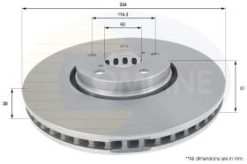 COMLINE ADC01124V - DISCO FRENO COMLINE