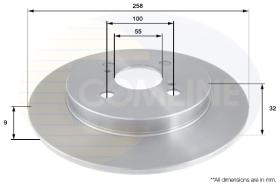 COMLINE ADC01127 - DISCO FRENO REVESTIDO COMLINE