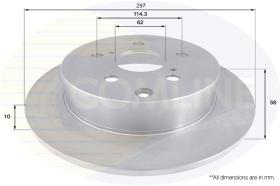 COMLINE ADC01153 - DISCO FRENO REVESTIDO COMLINE