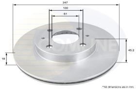 COMLINE ADC0242V - DISCO FRENO COMLINE